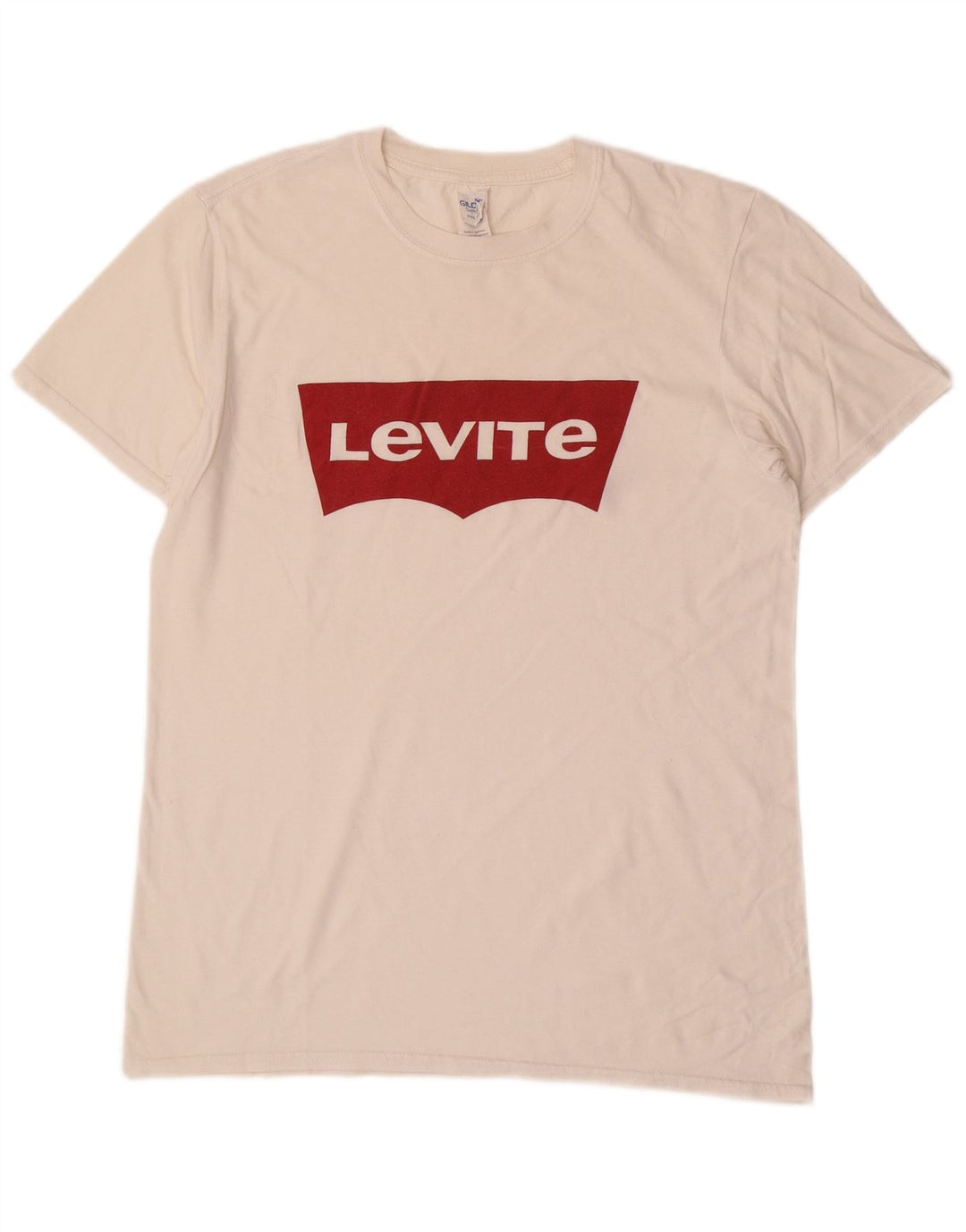 Ανδρικό γραφικό μπλουζάκι LEVI'S Τοπ μεσαίο λευκό βαμβακερό