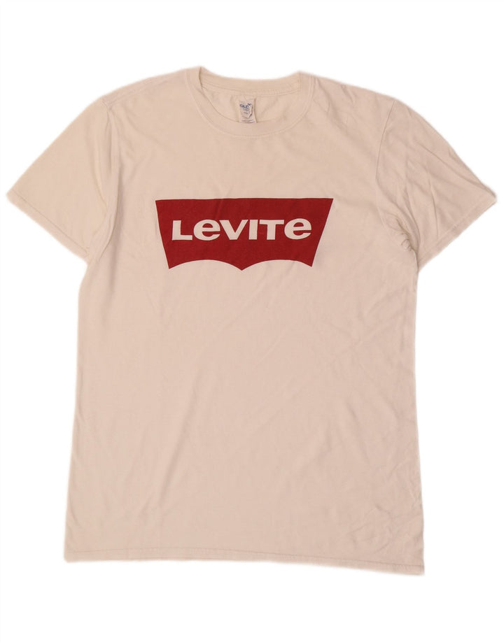 Ανδρικό γραφικό μπλουζάκι LEVI'S Τοπ μεσαίο λευκό βαμβακερό