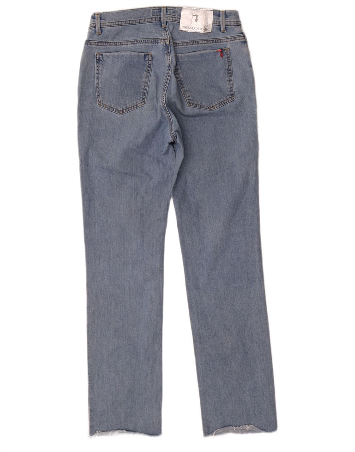 TRUSSARDI Womens Straight Jeans W28 L30 Blue Polyester