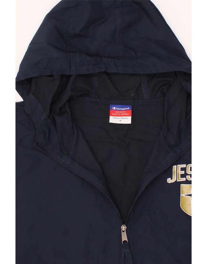 CHAMPION Mens Hooded Anorak Jacket UK 36 Small Navy Blue Vintage Champion and Second-Hand Champion from Messina Hembry 