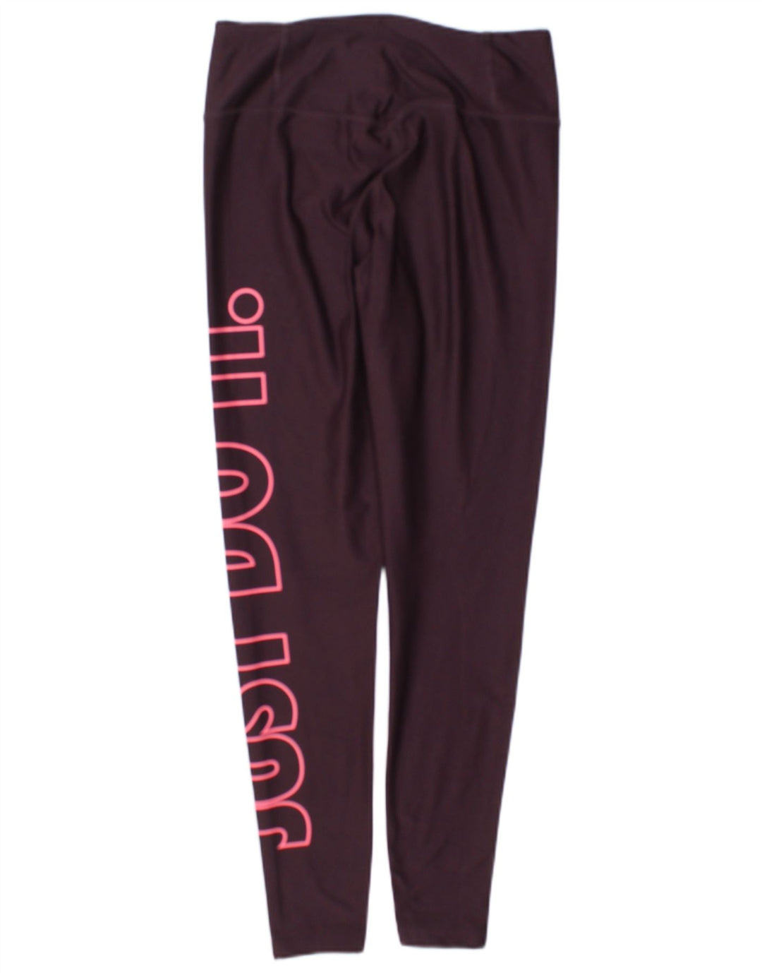 Nike Womens Dri Fit Graphic Leggings UK 10 Small  Burgundy Polyester
