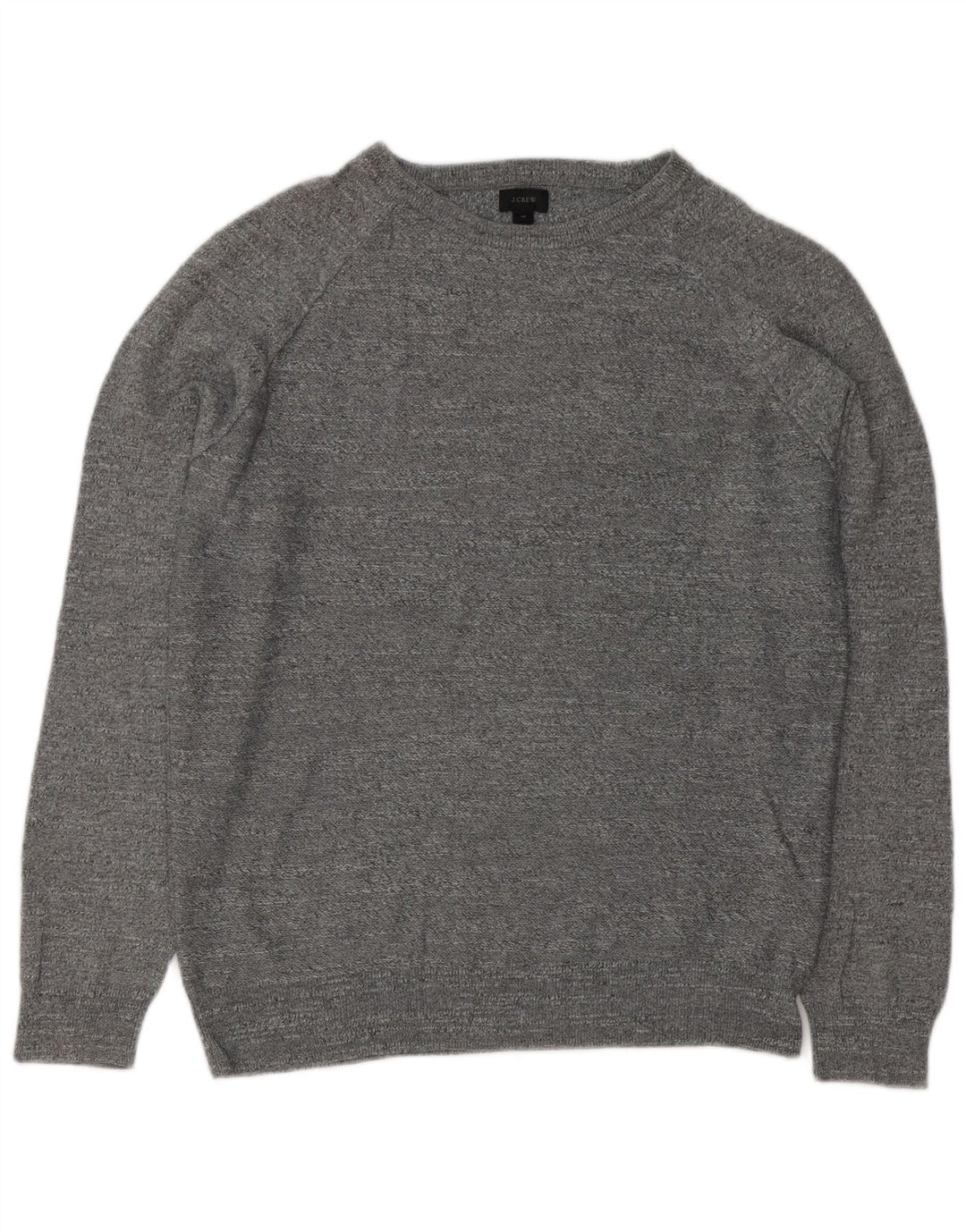 J. Crew Herre trøjetrøje med rund hals, mellemgrå flækket bomuld