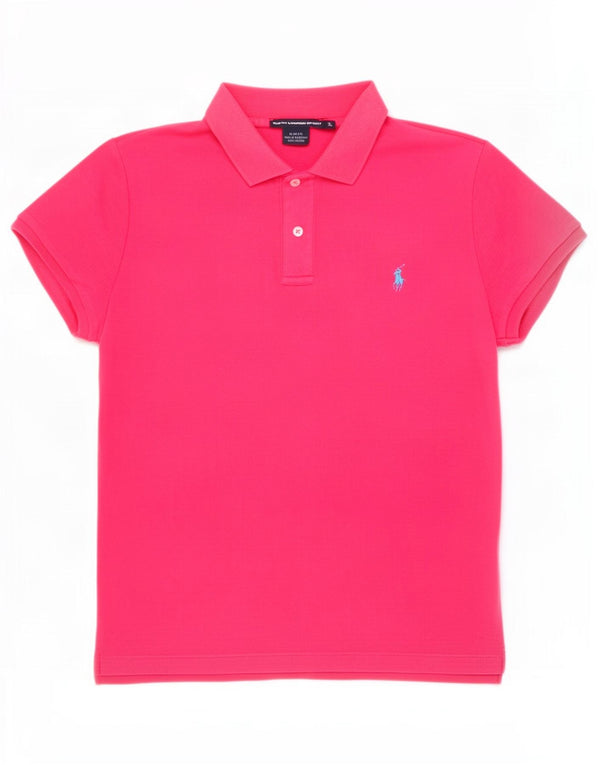 Ralph Lauren Herre Slim Fit Polo Shirt XL Pink Bomuld