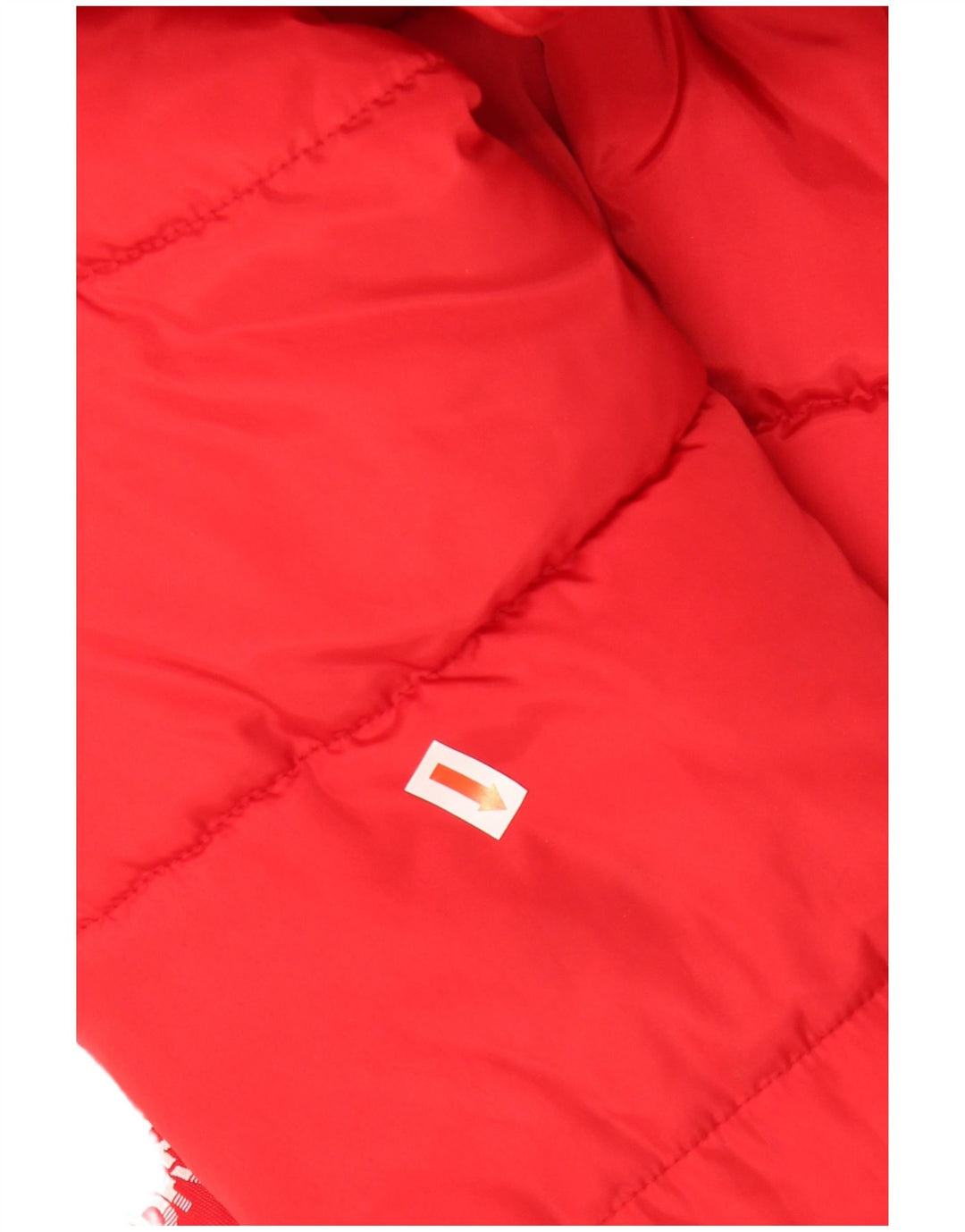SUPERDRY Womens Graphic Hooded Padded Jacket UK 6 XS Red Polyester