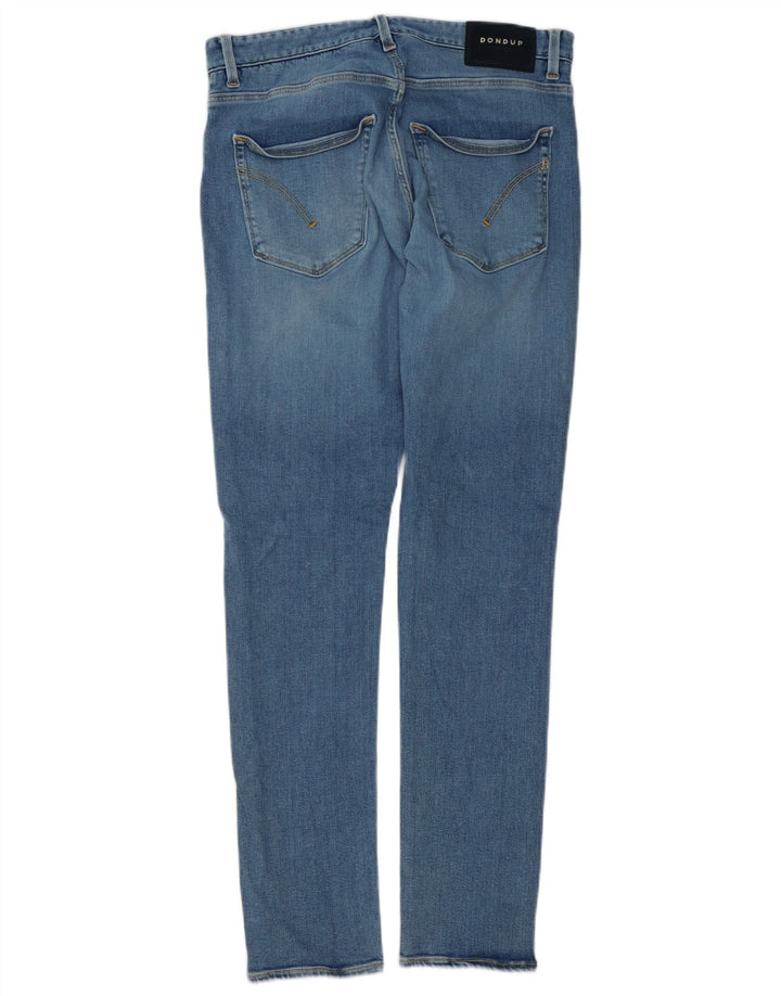 Dondup Mens Slim Jeans W32 L32 Blue Cotton