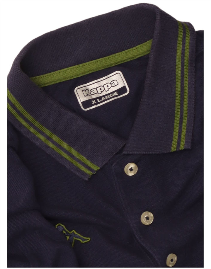 Kappa Mens Polo Shirt XL Navy Blue