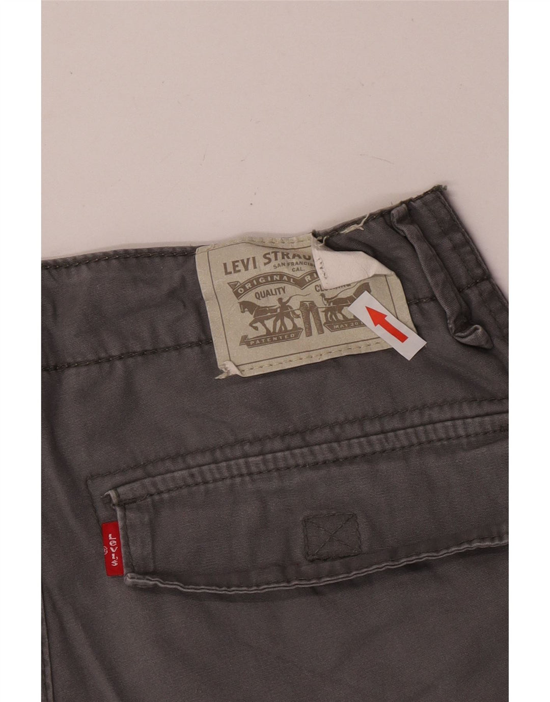 Levi's Boys Cargo Shorts 13-14 Years W27  Grey Cotton