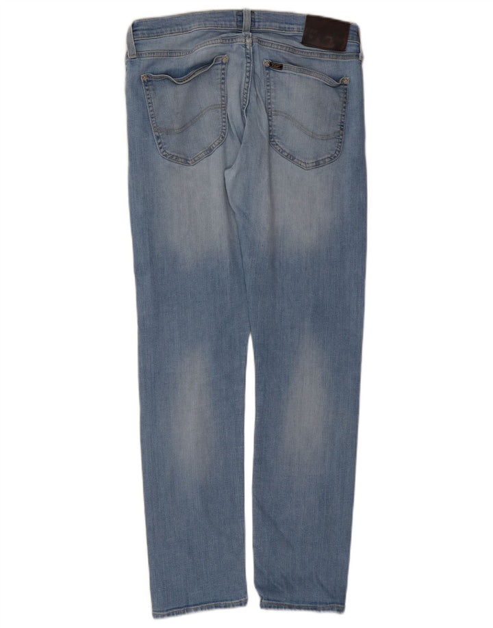 Lee Womens Luke Slim Jeans W31 L32 Blue Cotton