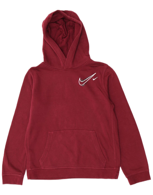 Suéter com capuz Nike Boys Graphic Regular Fit 13-14 anos XL Borgonha esportivo