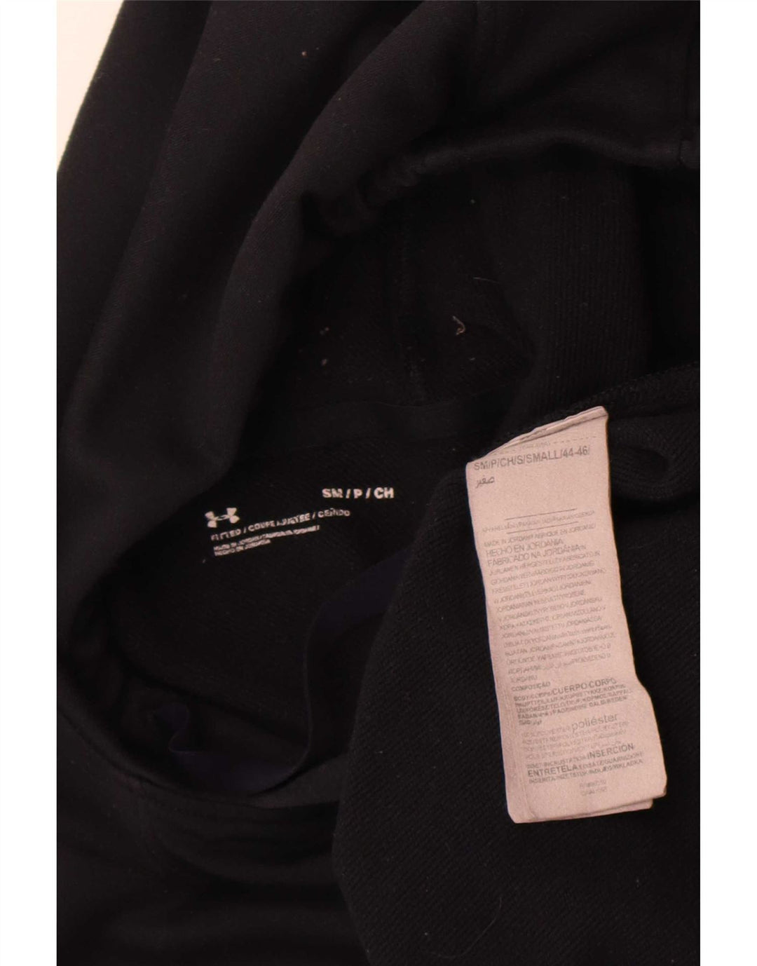 Under Armour Herren-Kapuzenpullover mit Kapuze, Größe S, Schwarz, Polyester