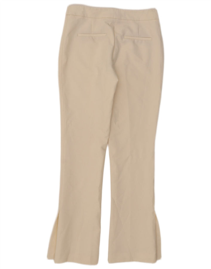 Zara Dame Bootcut Casual Bukser Medium W28 L32 Hvid Polyester