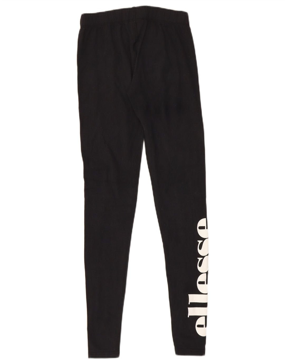 Ellesse Womens Graphic Leggings UK 8 Small Black Cotton