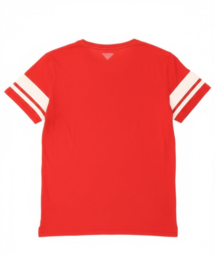 Tommy Hilfiger Mens Graphic T-Shirt Top Medium Red Cotton