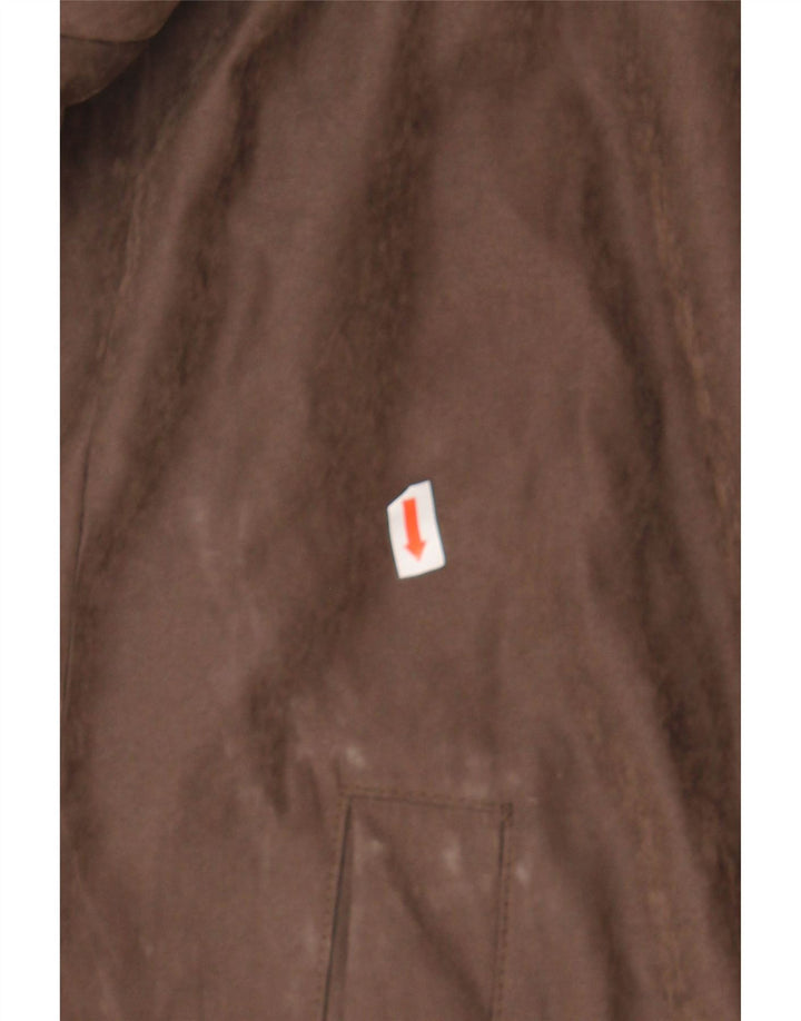 VINTAGE Womens Duffle Coat UK 16 Large Brown Polyester Vintage Vintage and Second-Hand Vintage from Messina Hembry 