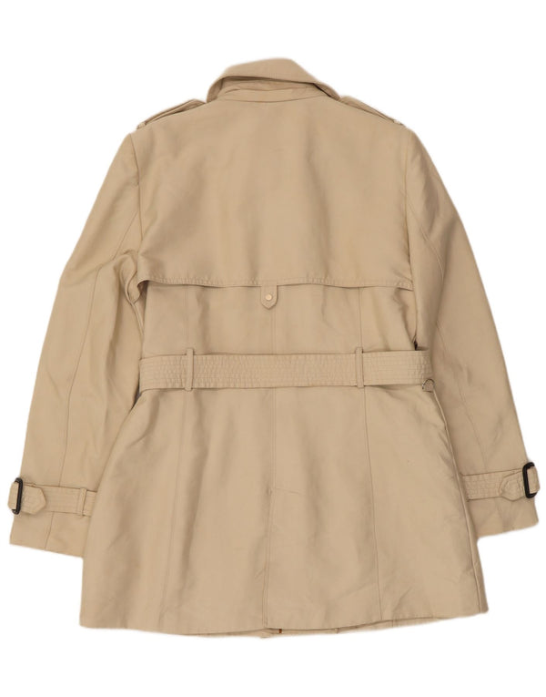 Trench doppiopetto da donna Zara UK 18 XL Poliestere beige
