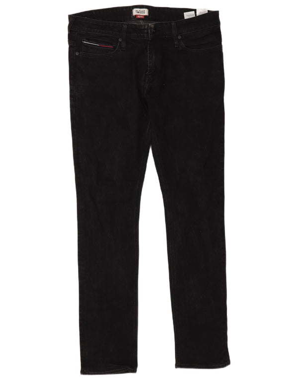 Tommy Hilfiger Mens Slim Jeans W36 L34 Grey Cotton