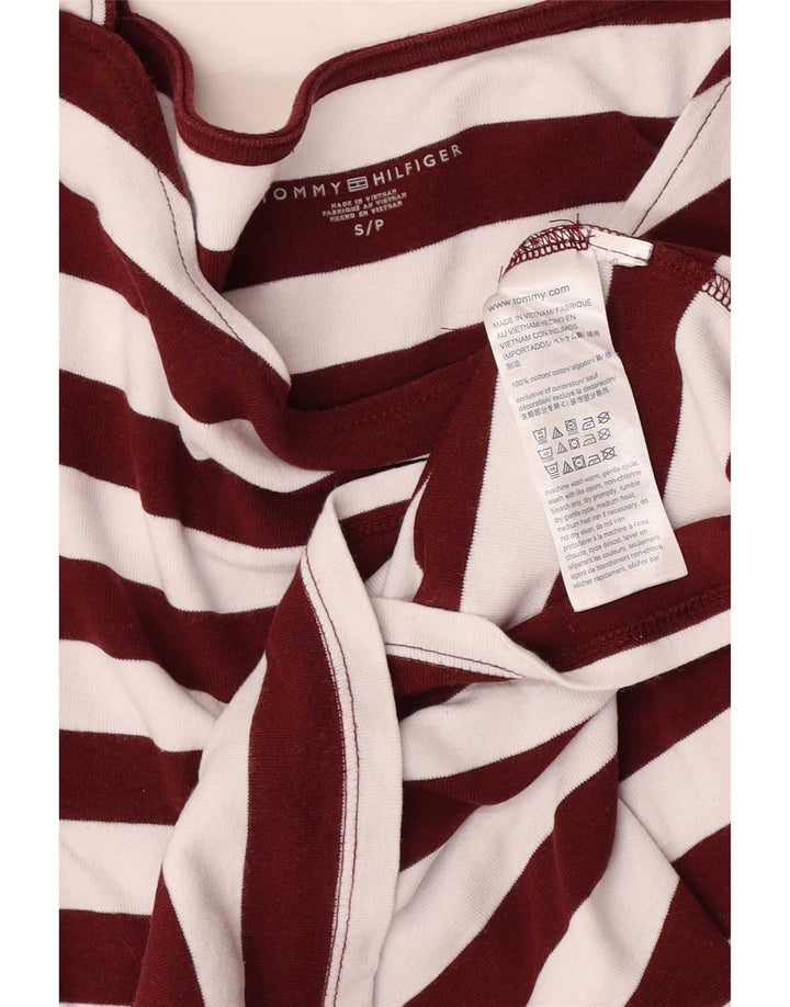 Tommy Hilfiger Womens Regular Top 3/4 ærme UK 8 Small White Striped