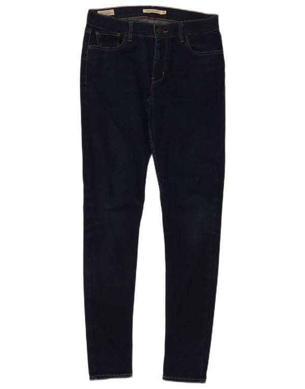 Levi's Womens 710 Super Skinny Jeans W29 L30 Navy Blue Cotton