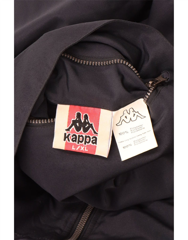 Kappa Chaqueta reversible con capucha para hombre UK 40 Large Poliéster azul marino