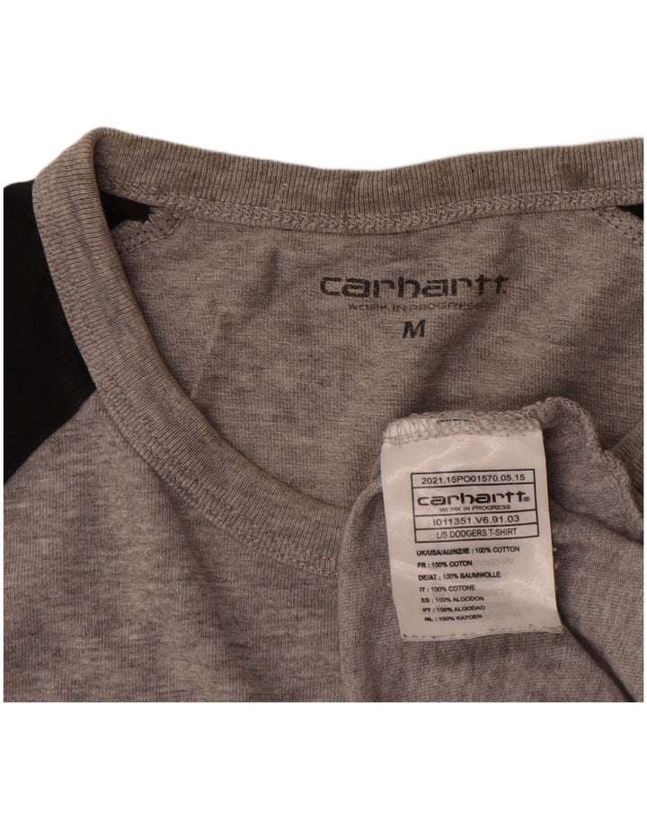 Carhartt Herre Top Langærmet Medium Grey Colourblock Bomuld