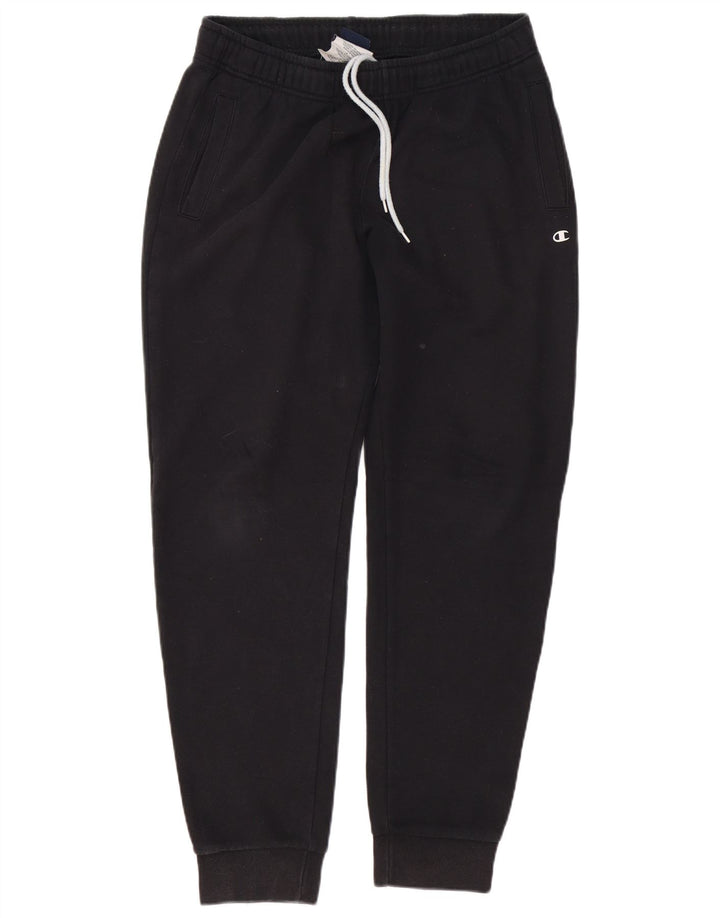 Champion Mens Tracksuit Trousers Joggers Medium  Black Cotton
