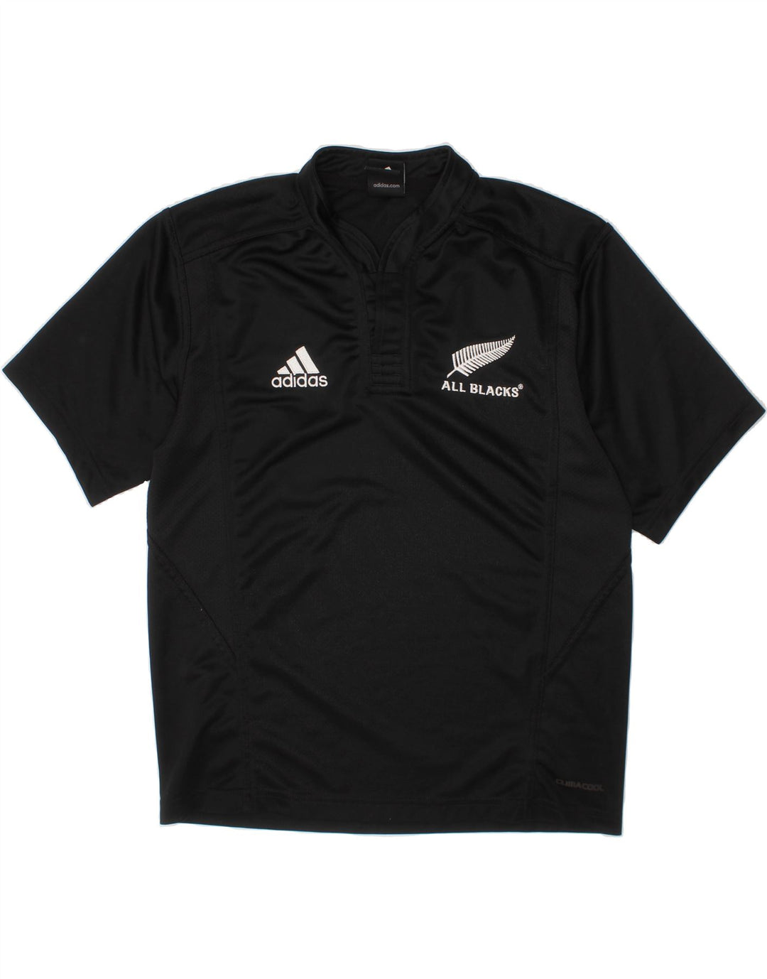 ADIDAS Boys T-Shirt Top 11-12 Years Black Polyester Vintage Adidas and Second-Hand Adidas from Messina Hembry 
