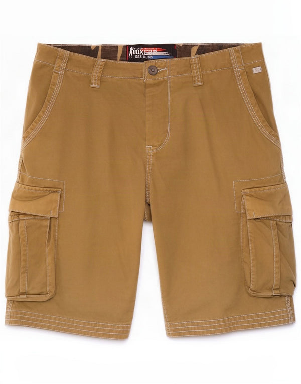 Boxeur Des Rues Herren Cargo-Shorts IT 50 Large W34 Beige Baumwolle
