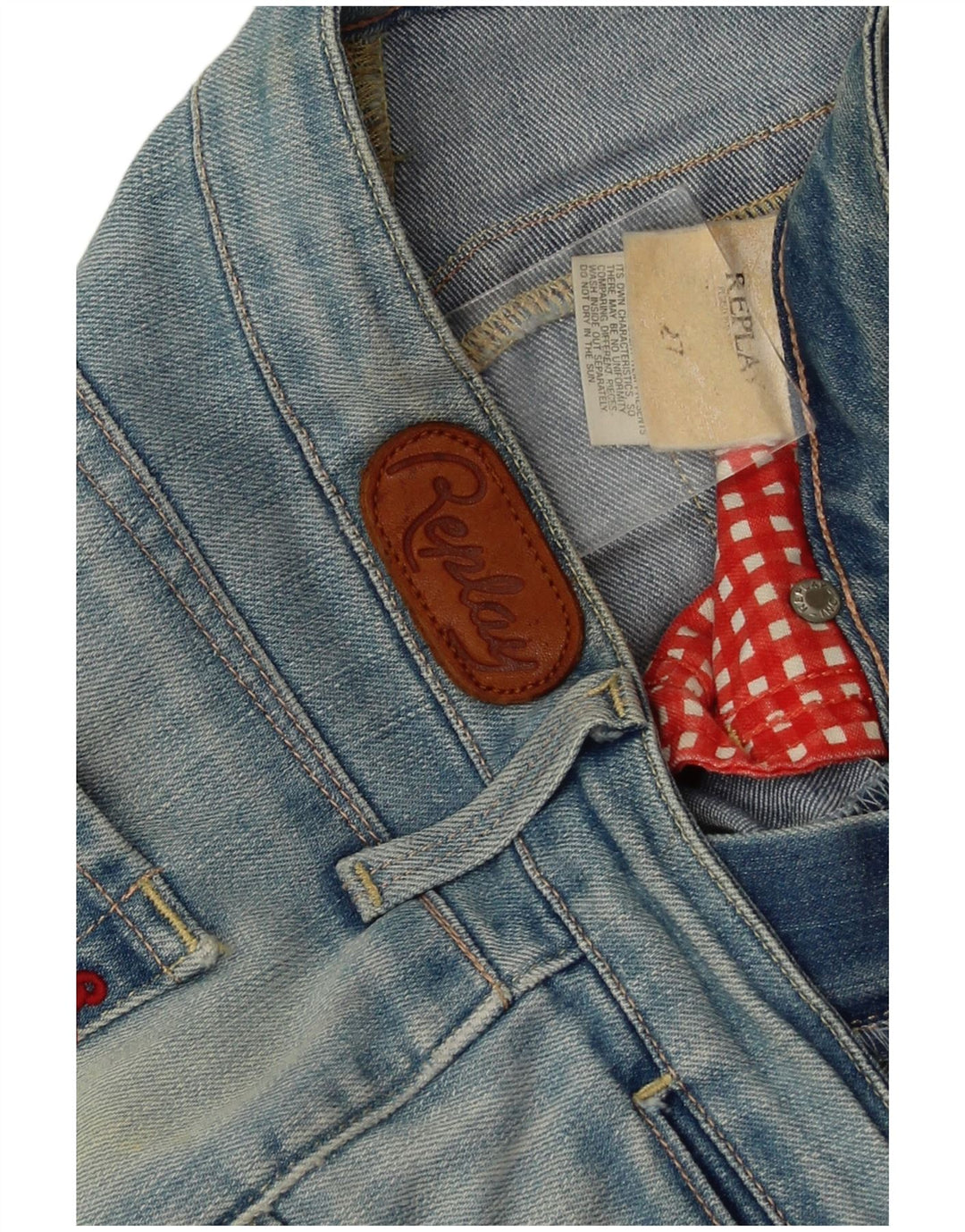 Replay Womens Slim Jeans W27 L28 Blue