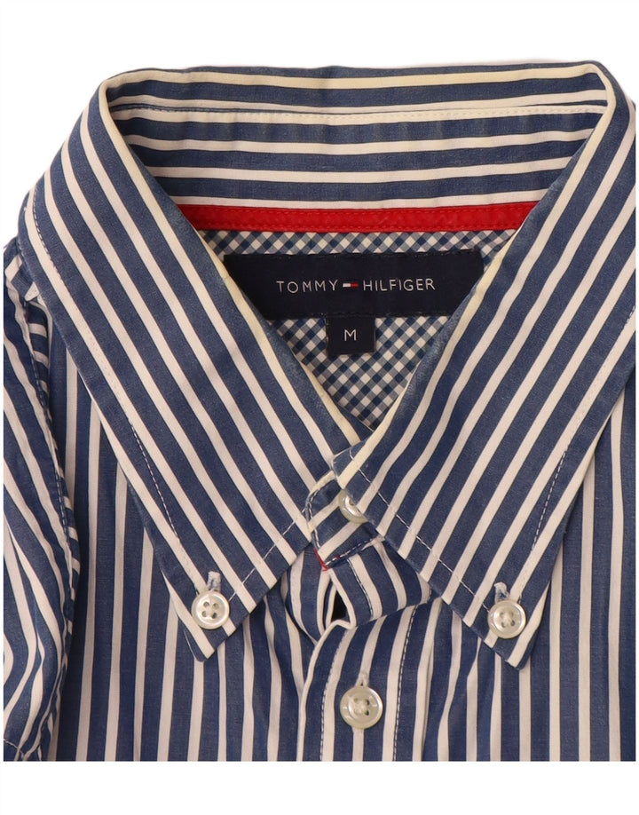 Tommy Hilfiger Herreskjorte Medium Blue Pinstripe Bomuld