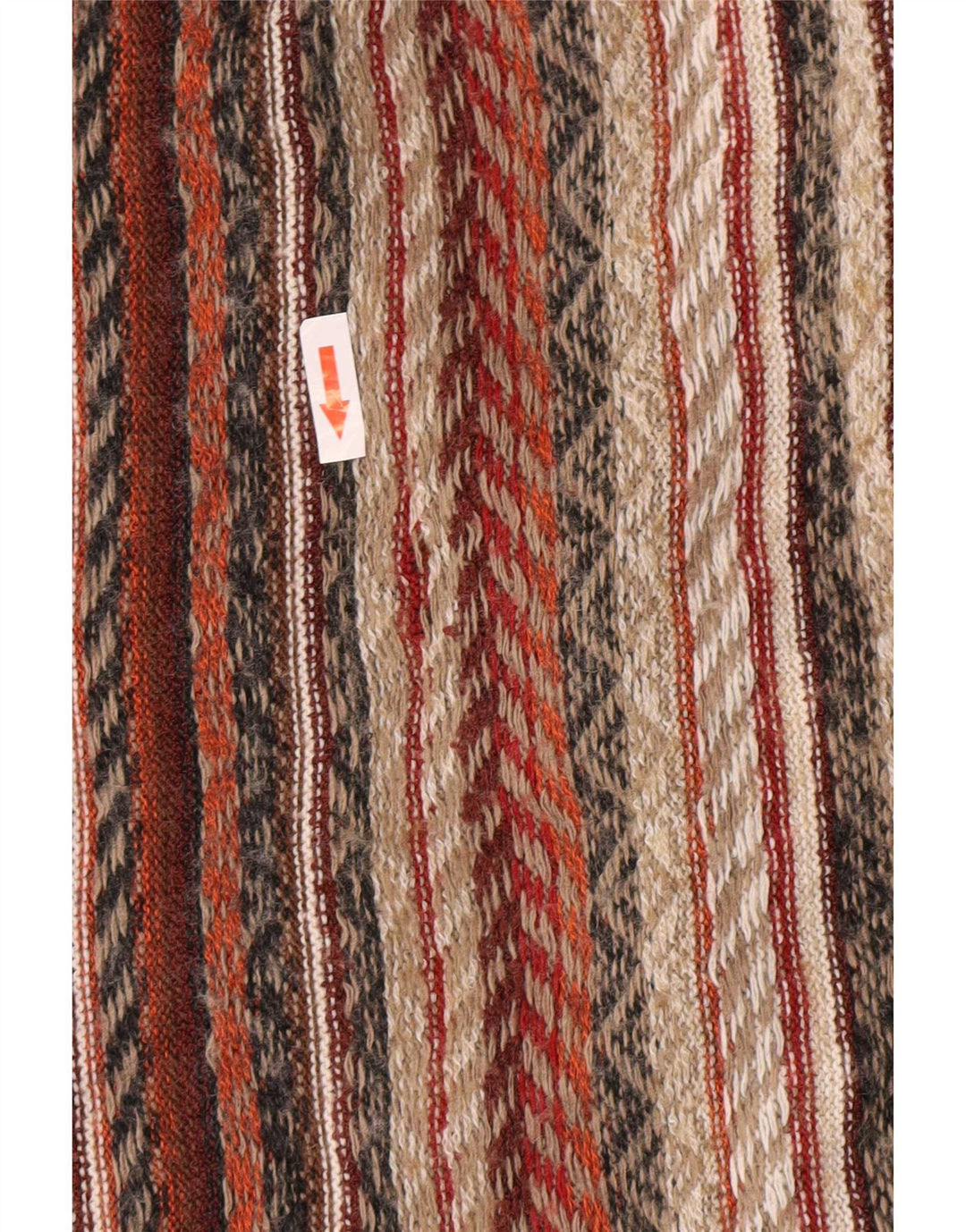 Colete masculino vintage grande listrado multicolorido