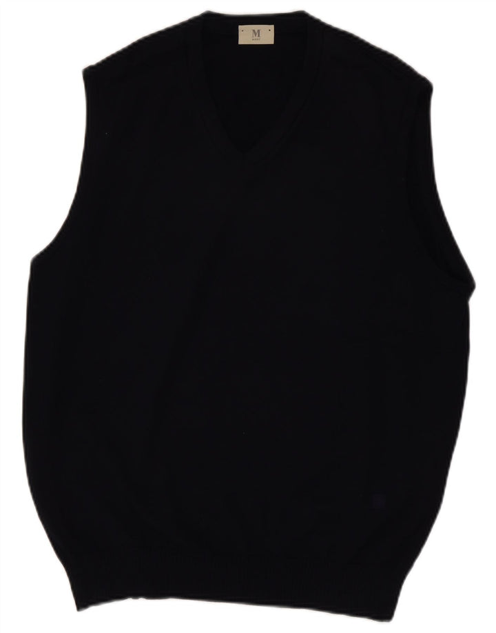 Marz Mens Vest Tank Top IT 50 Medium Navy Blue New Wool