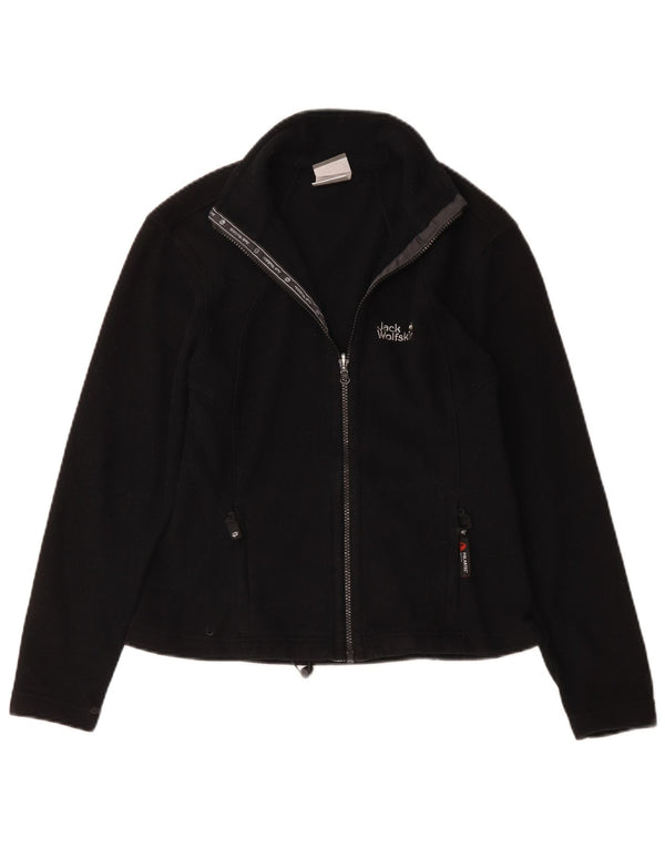 Jack Wolfskin Damen Fleecejacke UK 10 Small Schwarz Polyester