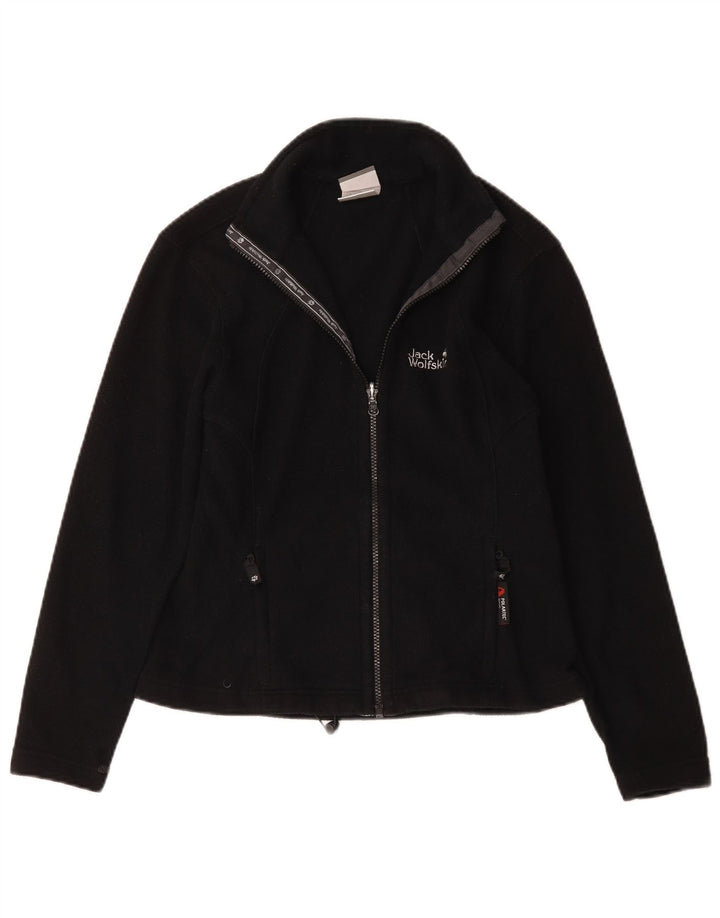 Jack Wolfskin Veste polaire pour femme UK 10 Small Noir Polyester