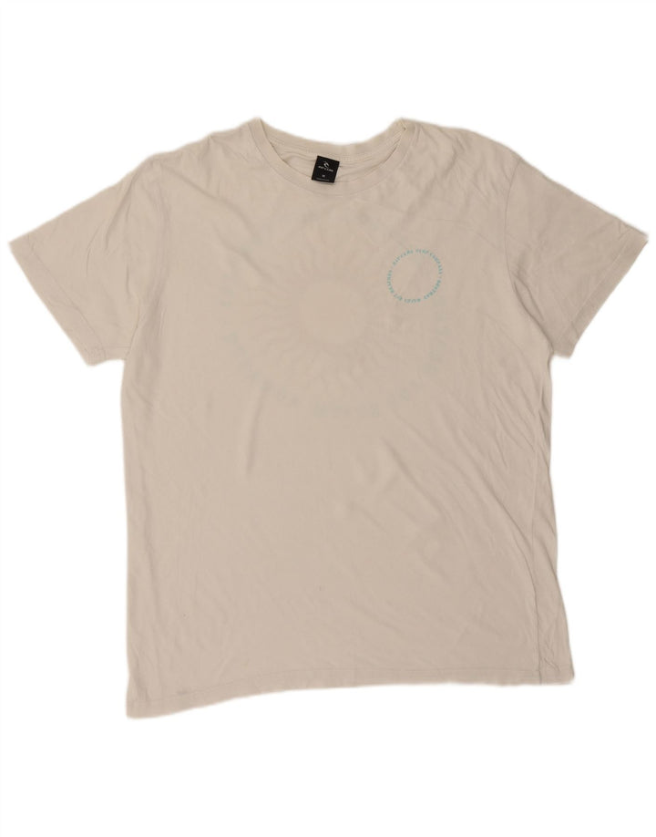 Rip Curl Mens Graphic T-Shirt Top Medium White