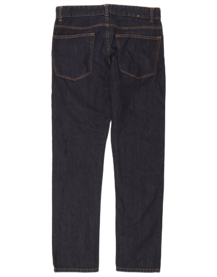 Benetton Mens Slim Jeans W31 L31 Navy Blue Cotton
