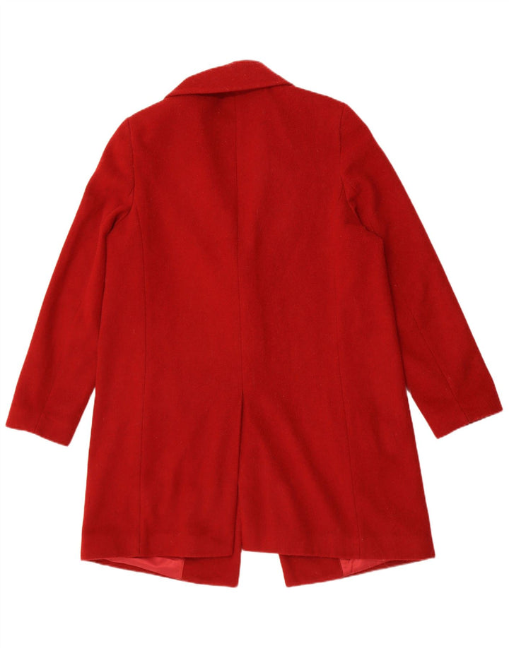 Jaeger Dame Overfrakke UK 12 Medium Rød Uld