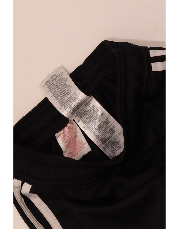 Adidas Boys Tracksuit Trousers 5-6 Years Black Polyester