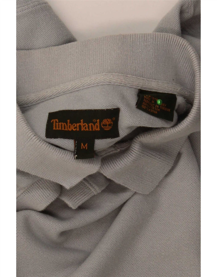 Timberland Mens Polo Shirt Medium Grey Cotton