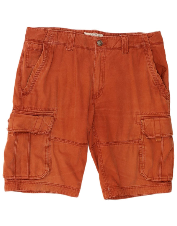 Fat Face Herre Cargo Shorts W36 Large Orange Bomuld