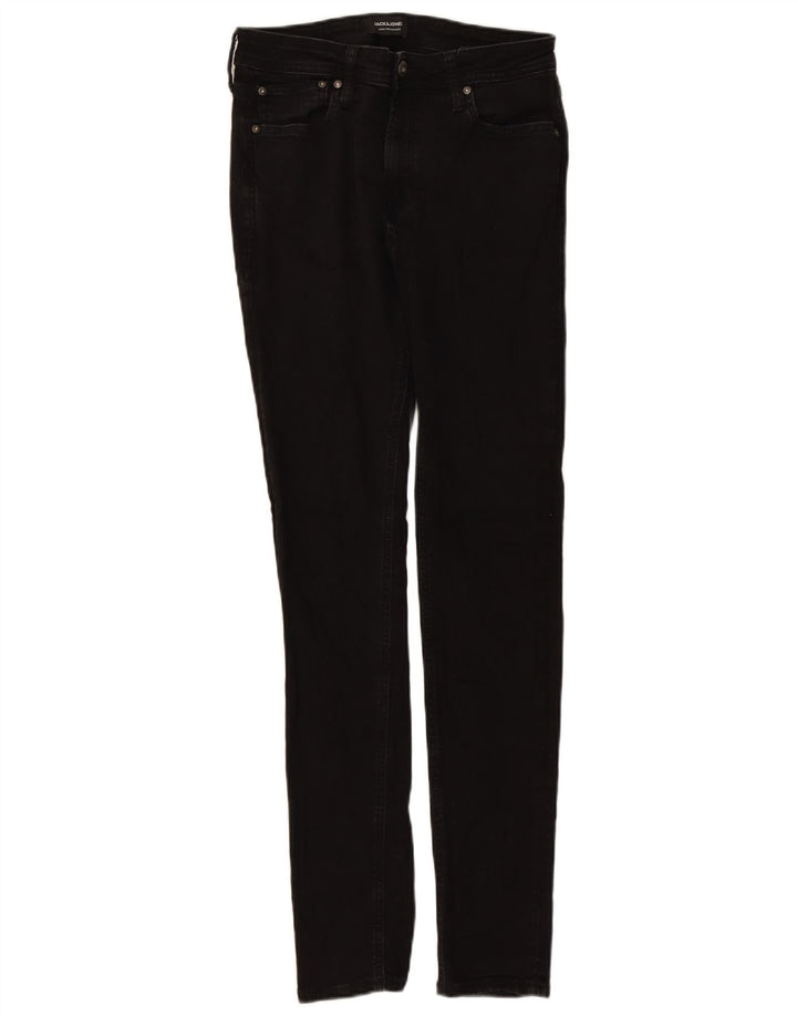 JACK & JONES Mens Skinny Jeans W32 L34 Black