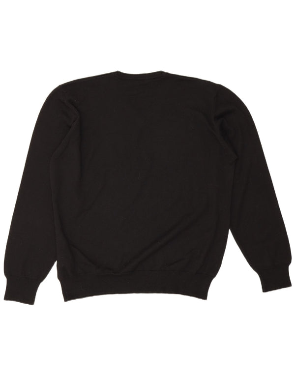 Pulover pentru bărbați Carrera cu decolteu în V, 2XL, lână neagră
