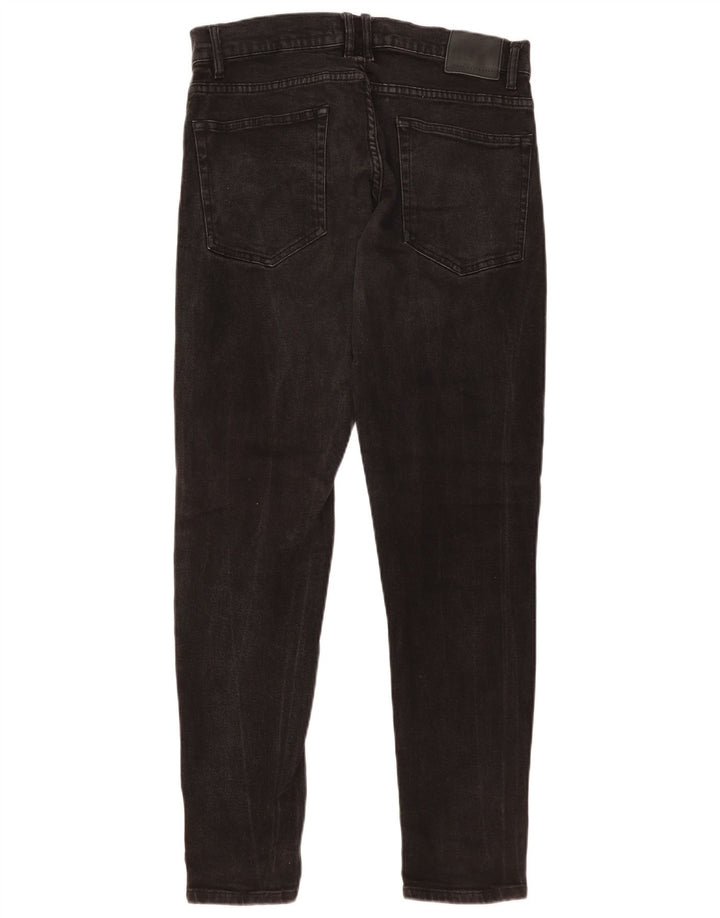 Zara Herren Slim Jeans EU 44 Large W34 L31 Schwarz