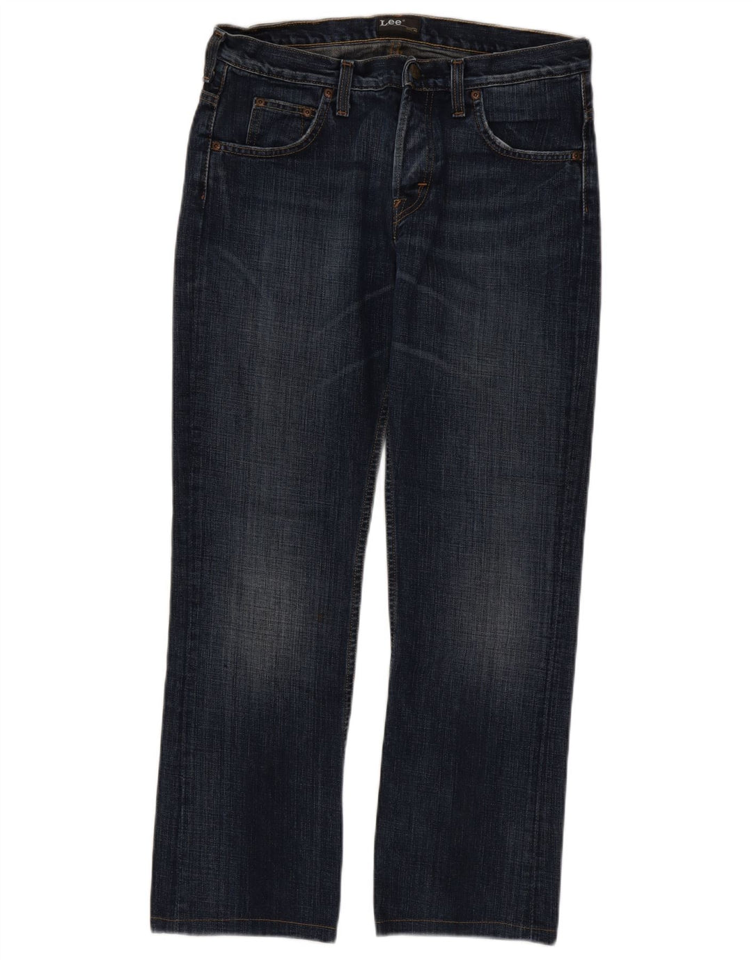 LEE Herre Knox Straight Jeans W32 L28 Blå Bomuld