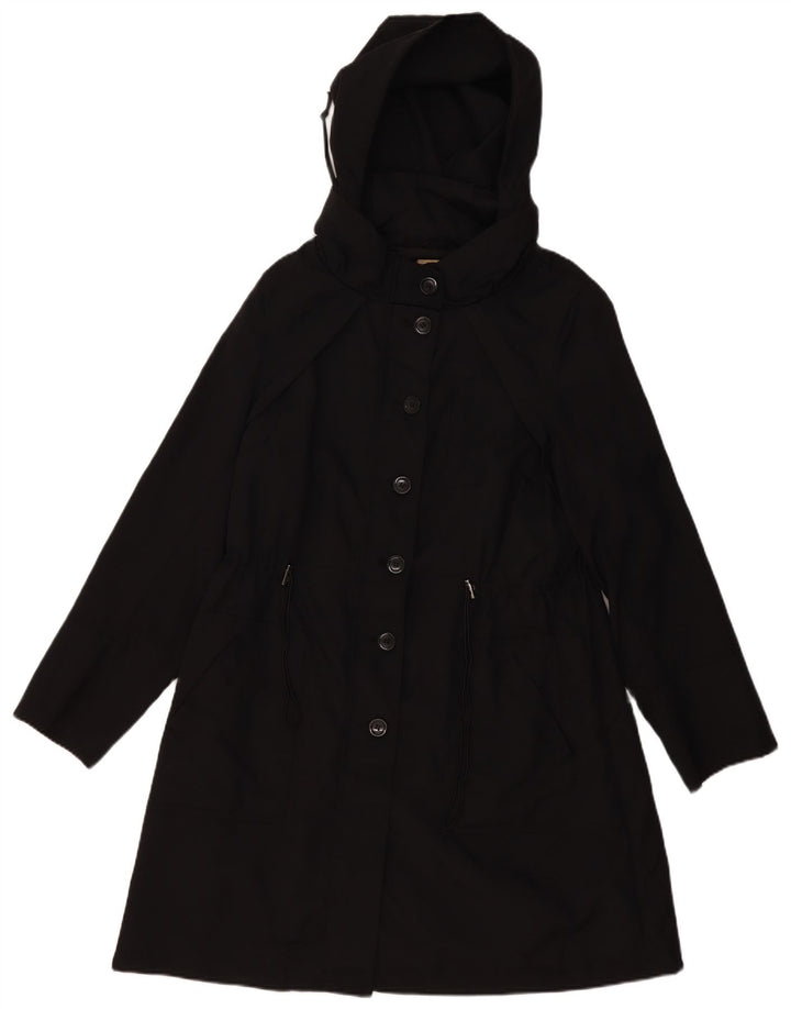 Marks & Spencer Parka à capuche pour femme UK 18 XL Noir Polyester