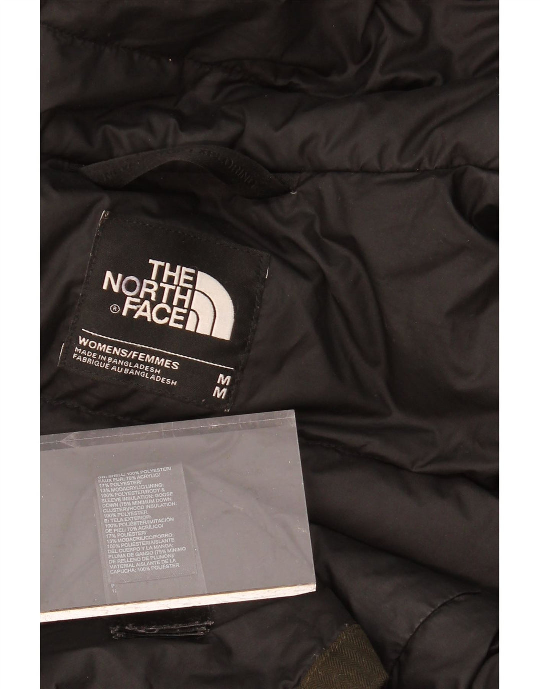 THE NORTH FACE Womens Hooded Windbreaker Coat UK 14 Medium Khaki Polyester Vintage The North Face and Second-Hand The North Face from Messina Hembry 