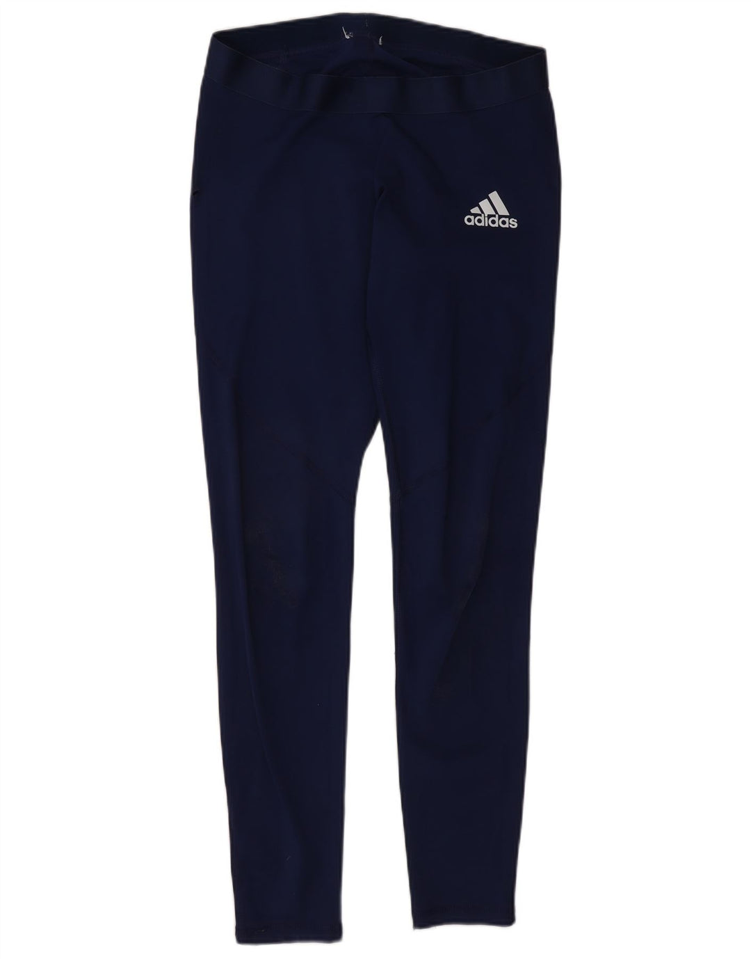 Adidas Womens Leggings UK 14 Medium Navy Blue