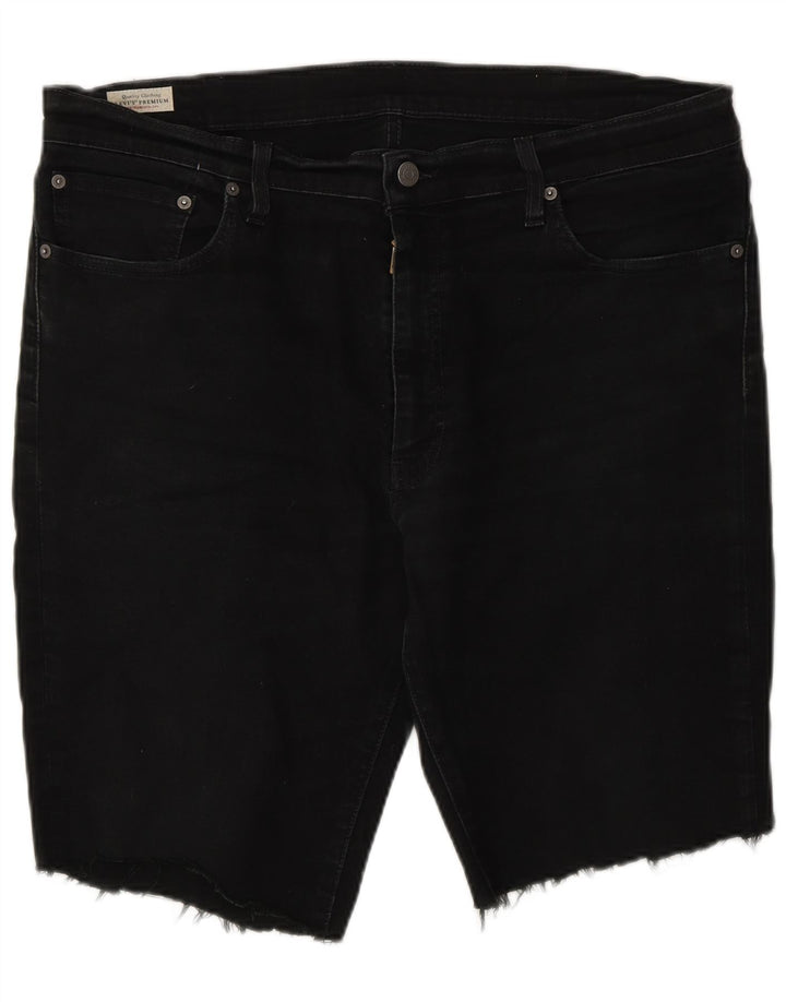 Levi's Mens 511 Denim Shorts W38 XL Black Cotton