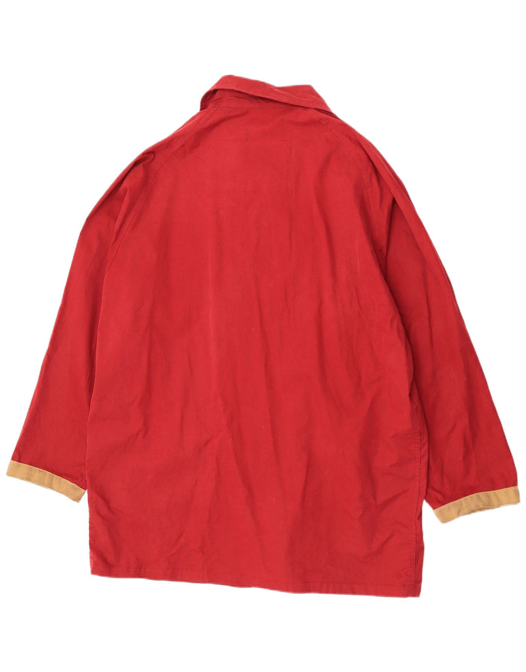Polbot Womens Oversized Utility Jacket UK 18 XL Red Colourblock Cotton