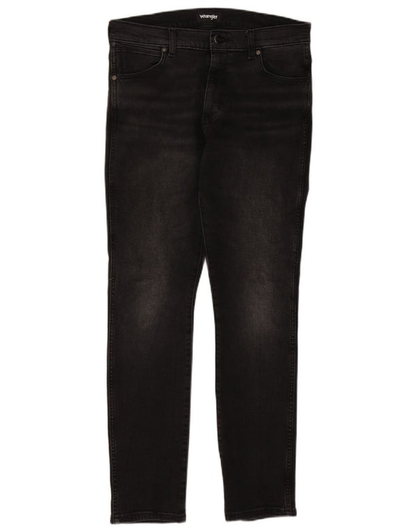 Wrangler Mens Larston Slim Jeans W32 L32 Black Cotton