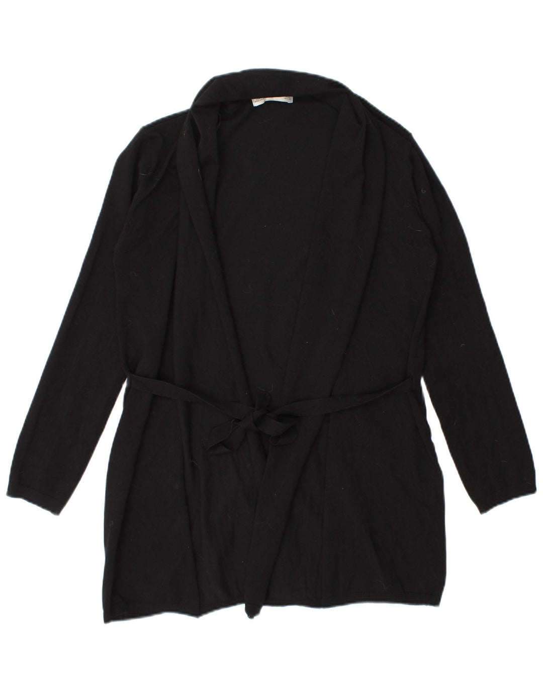 Zara Womens Cardigan Sweater UK 14 Medium Black